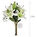 AmyHomie Artificial Flowers, Artificial Lily, Fake Flowers for Wedding
