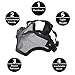 LAOSGE Airsoft Mask,Mesh Half Face Skull Set with Goggles(1 Pack BBS Included,80 PCS)