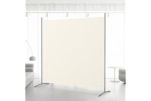 Kokorona 1 Panel Room Divider, 6FT Tall Folding Privacy Screen Wall Dividers, Portable Single Panel Temporary Privacy Wall Fr