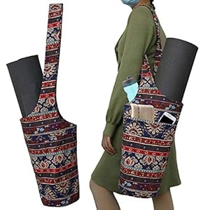 YGYQZ Yoga Mate Bag Large – Waterproof Yoga Mate Bag with Wide Strap for Women, Portable Multifunctional Yoga Bag Fit Most Sizes Mat