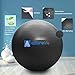A AZURELIFE Professional Grade 58-65cm Exercise Ball, Anti-Burst & Non-Slip Stability Balance Ball with Quick Pump Included, Perfect for Birthing, Yoga, Pilates，Desk Chairs, Therapy