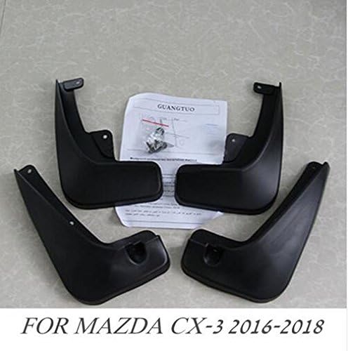 Car Mudguard Splash Guards Mud Flaps Front and Rear for Mazda CX-3 2016-20174pcs