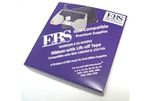 EBS RIBBONS EBS Premium Quality Black Correctable IBM Wheelwriter Typewriter Ribbon Cartridge Compatible with IBM #1380999 Nu-Kote #B192 GRC#T301 Lift Off Tape Compatible with IBM 1337765