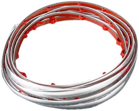 Sunluxy Mall Adhesive Automotive Tape Silver-Coloured Chrome 7 mm 3 m