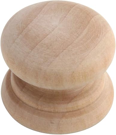 10pcs Silverline Round Unfinished Wood Cabinet Knobs Pulls For Drawer Furniture Wardrobe Cupboard Kitchen Bathroom Height 1 1 4 Amazon Com