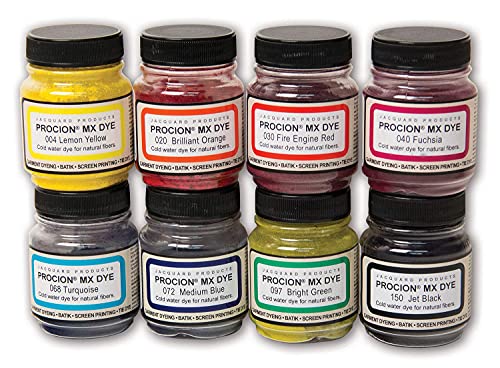 Cold Water Dye, 2/3 oz., Asst. Colors (Set of 8)