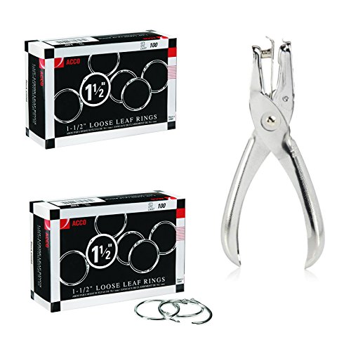 image for ACCO Brands ACCO Loose Leaf Binder Rings, 1 inch Capacity, Silver, 2 B