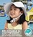 Brook + Bay Kids Sun Hat - Toddler Beach Hat Boys & Girls - UV Swim Hat with Wide Brim White Small - White