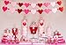 Moon Boat 3 Pieces Valentine's Day Love Hearts Banners - Red Pink Garland Ornaments - Wedding Party Decorations Supplies (Assembled)