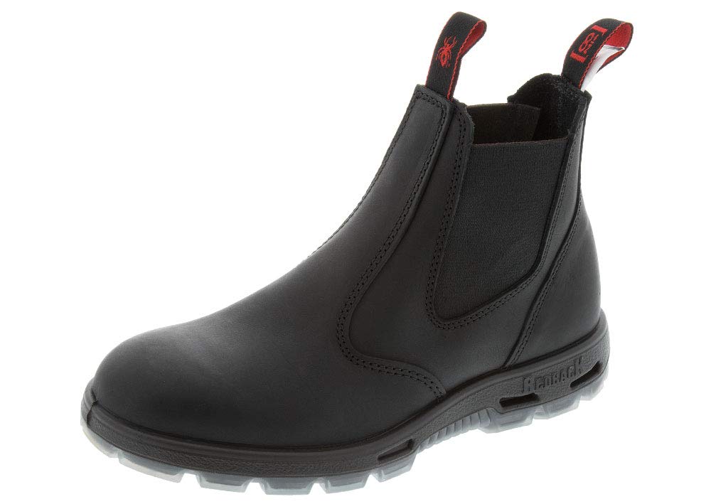 redback slip on steel toe boots