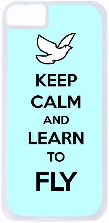 Amazon Com Keep Calm And Learn To Fly Iphone 6 White Plastic Case Compatible With Iphone 6 Only