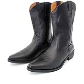 Cowboy Boots For Men Pointed Toe Western Boots with Classic Embroidered Durable Slip on Boots