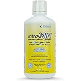 IntraMin Drucker Labs Organic Liquid Minerals Dietary Supplement for Men, Women, Kids, Immune Support, Muscle Support, Non GMO, Gluten Free, Vegan, Electrolytes (32 oz., Tropical Fruit)