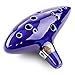 Xubox Legend of Zelda Ocarina, 12 Hole Alto C Handcrafted and Tuned Ocarina Ceramic Flute Musical Instrument with Music Textbook, Display Hand Stand and Protective Bag