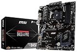 MSI ProSeries AMD Ryzen 1st and 2nd Gen AM4 M.2 USB 3 DDR4 D-SUB DVI HDMI Crossfire ATX Motherboard (B450-A PRO)
