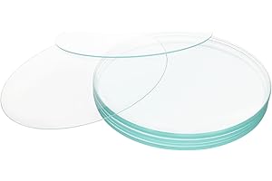 XCD Watch Glasses Beaker Cover Set, 150 mm Diameter Ground Edge Borosilicate Glass Beaker Lid Evaporating Dish Cover for Labo