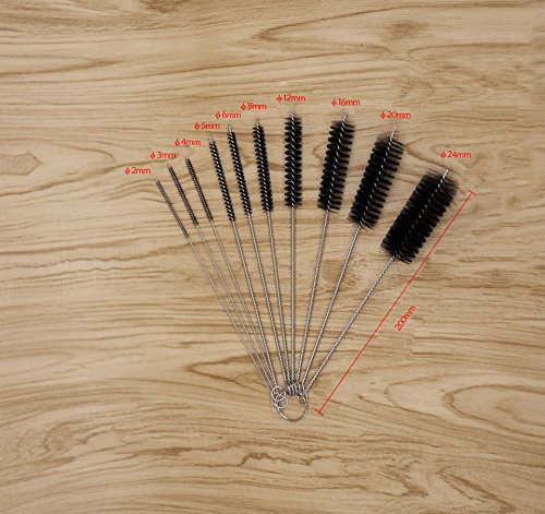 Muhuyi 28Pcs Carbureto Cleaner Cleaning Brushes and Cleaning Needles, Tube Brush and Wire Detail Brush
