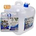 WaterStorageCube BPA-Free Collapsible Water Container 5.3 Gallon with Spigot, Camping Water Storage Carrier Jug for Outdoors Hiking Hurricane Emergency, Foldable Portable FDA Water Canteen (1-Pack)