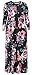 Empire Waist Long Sleeve Pocket Floral Floor-Length Maxi Dresses Plus Size 3XL