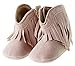 Kuner Baby Girl's Tassel Soft Bottom Non-Slip Warm Boots Toddler Shoes