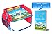 Kids Travel Tray - With FREE Crayons + Printable Childrens Activity Book. Small Portable Lap Accessory Organizer for Baby, Infant, Toddler to Play, Draw, Snack in Car Seat, Airplane, Bus, Stroller
