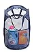 Smart Design Deluxe Mesh Pop Up Square Laundry Hamper w/ Side Pocket & Handles - VentilAir Fabric Collapsible Design - for Clothes & Laundry - Home - (Holds 2 Loads) (14 x 23 Inch) [Blue]