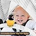 Bike Bells Lovely Duck Bicycle Horns Silicone Elasticity Belt Easily Install Bike Horns for Kids Sport Outdoor Cute Cycling Bell with LED Light