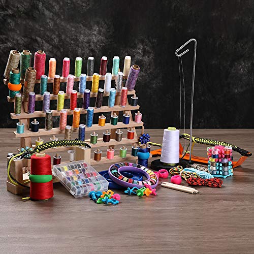 Universal Cone and Spool Stand Thread Holder with Sturdy Metal Base - Thumbnail 3