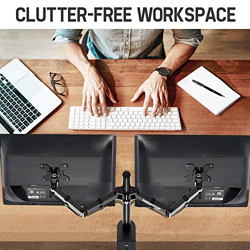 Single Monitor Desk Mount, Height Adjustable Computer Single Monitor