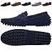JIONS Mens Driving Penny Loafers Suede Moccasins Slip On Casual Dress Boat Shoes ...