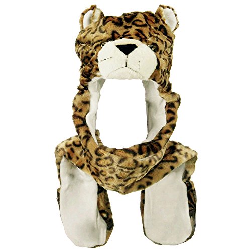 Honeystore Unisex Plush Cosplay Animal Furry Beanie Hat Gloves Scarf 3 In 1 Set