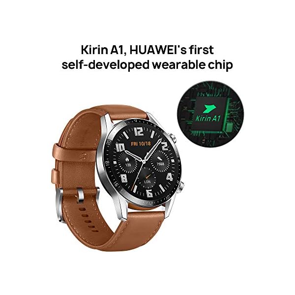 HUAWEI Watch GT 2 (46 mm) Smart Watch, 1.39 Inch AMOLED Display with 3D Glass Screen, 2 Weeks Battery Life, GPS, SpO2…