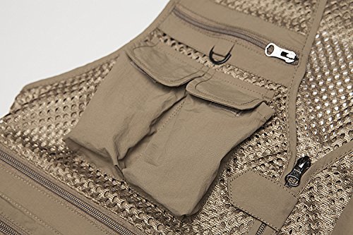 Atmungsaktive Angeljacke mit mehreren Taschen, zum Wandern, Weste, Tasche – Bild 5