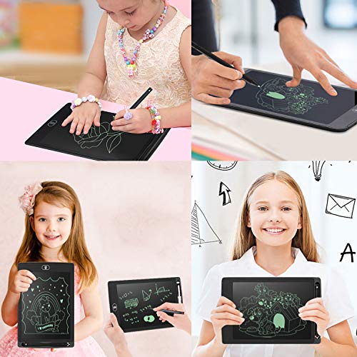 LCD-Writing-Tablet-Drawing-Board-Electronic-Writing-Board-85-Handwriting-TabletFridge-Memo-Note-Pad-for-KidsAdults-at-HomeSchoolOfficeBlack