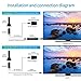 HDTV Antenna - 2019 Update Version Portable HDTV Digital Antenna, 60-120Mile Long Range with Signal Amplifier for 4K HD VHF Uhf Local TV Channels with 13ft Coaxial Cable