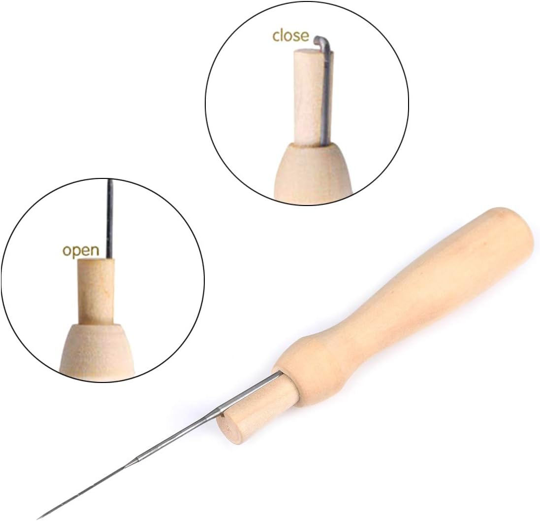 NATUCE 30PCS Felting Needles of 3 Sizes with 1 pc Handle Wood Felt Tool, Felting Starter Kit, Felt Needle Tool - Image 4