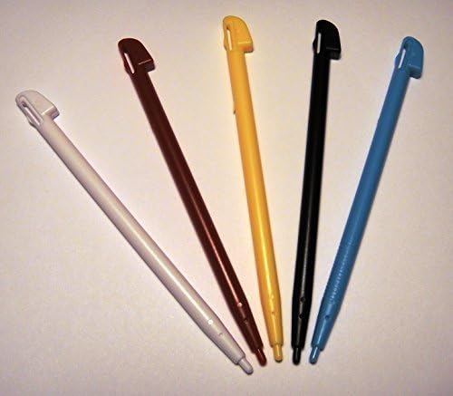 Stylus Pens for Nintendo Wii U Game Console Touch pen Set of 5 Color pens, with PrimeTime Key Chain