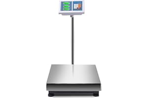 300KG Weight Computing Digital Scale Floor Platform Scale Postal Scale Accurate Shipping Mailing KG Price Calculator Stainles