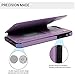 iPhone 7 Plus Wallet Case with Card Holder, iPhone 8 Plus Cover Premium PU Leather Kickstand Card Slots Shell Magnetic Clasp Skin for iPhone 7 Plus & 8 Plus, Purple