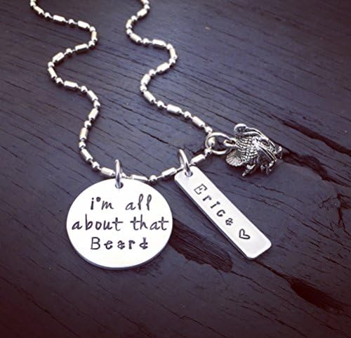 I'm All About That Beard Necklace © | Hunting Necklace | Hunting Jewelry | Turkey Necklace | Turkey Jewelry | Gift For Huntress Or Hunter