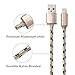 Travalo 6 Feet / 2 Meter Nylon Braided Lightning Cable USB Charging Cord for iPhone iPad and iPod（3 Pack）