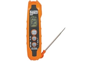 Klein Tools IR07 Dual Infrared (IR) and Probe Pocket Size LCD Digital Thermometer