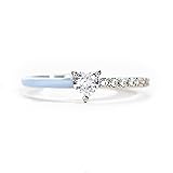 STORYJEWELLERY Purity Ring, Blue Enamel Sterling