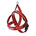 EzyDog Premium Quick Fit Adjustable No-Pull Dog Harness Vest with Reflective Stitching - Perfect for Training, Walking, and Control - Padded for Comfort (Large, Red)