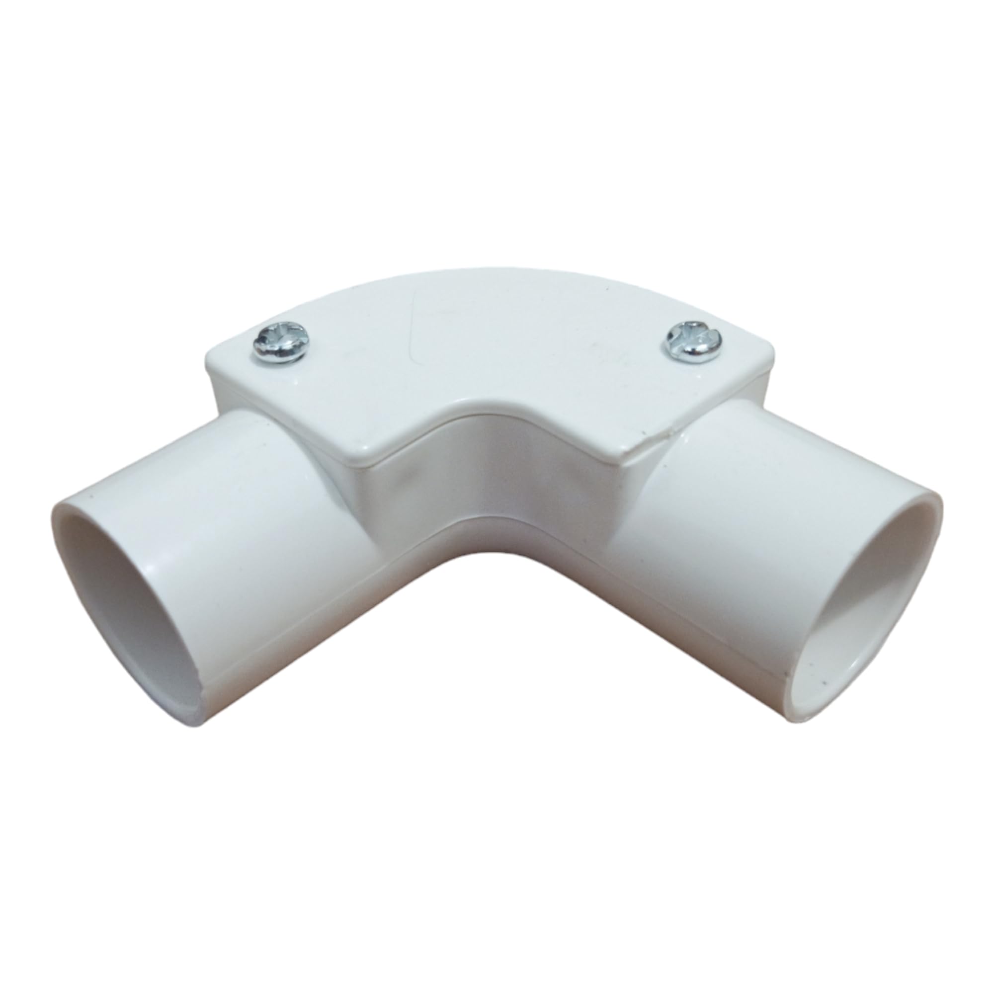 20mm Inspection Elbow for PVC Conduit 90 Degree Bend - Pack of 5 (White)