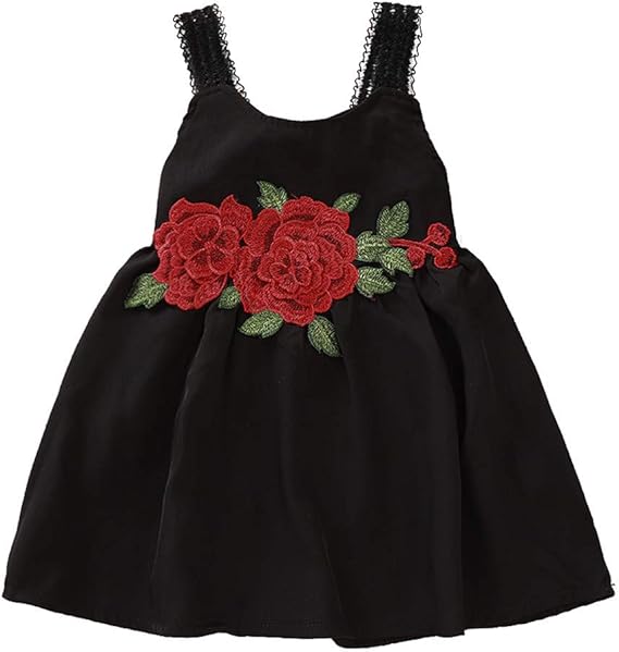 Amazon ワンピース 女の子 ベビ 服 夏 袖なし キッズワンピース 可愛い 黒 プリンセスドレス ガールズ 花柄 子供服 チュチュドレス オシャレ 発表会 ドレス 子供 フォマール 結婚式 ベビ ドレス 誕生日 お宮参り 子供の日 プレゼント フォーマル 通販