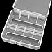 uxcell Hard Plastic Box Holder Storage Box Container for 2 x 26650 Battery