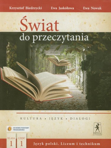 Swiat do przeczytania 1 Podrecznik czesc 1 Kultura Jezyk dialogi