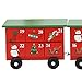 Shanghai Pioneer Effort Arts&Crafts Co.,Ltd 17.5 Inch Wooden Train with Hand Painted Santa Claus and 24 Drawers to Fill Candy or Small Gifts