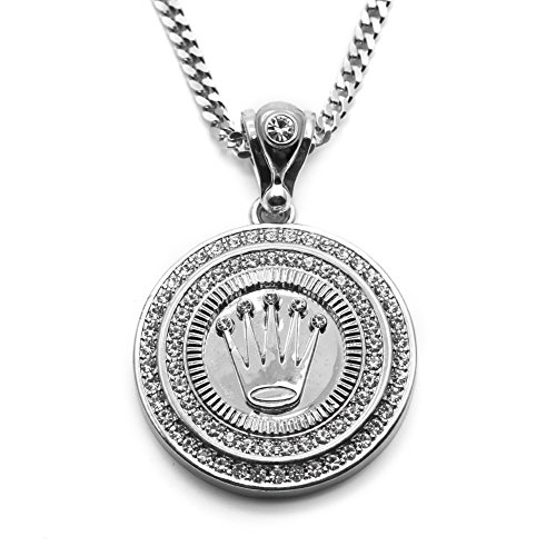 Aovr hot hip hop cuban link chain 14k gold silver plate…